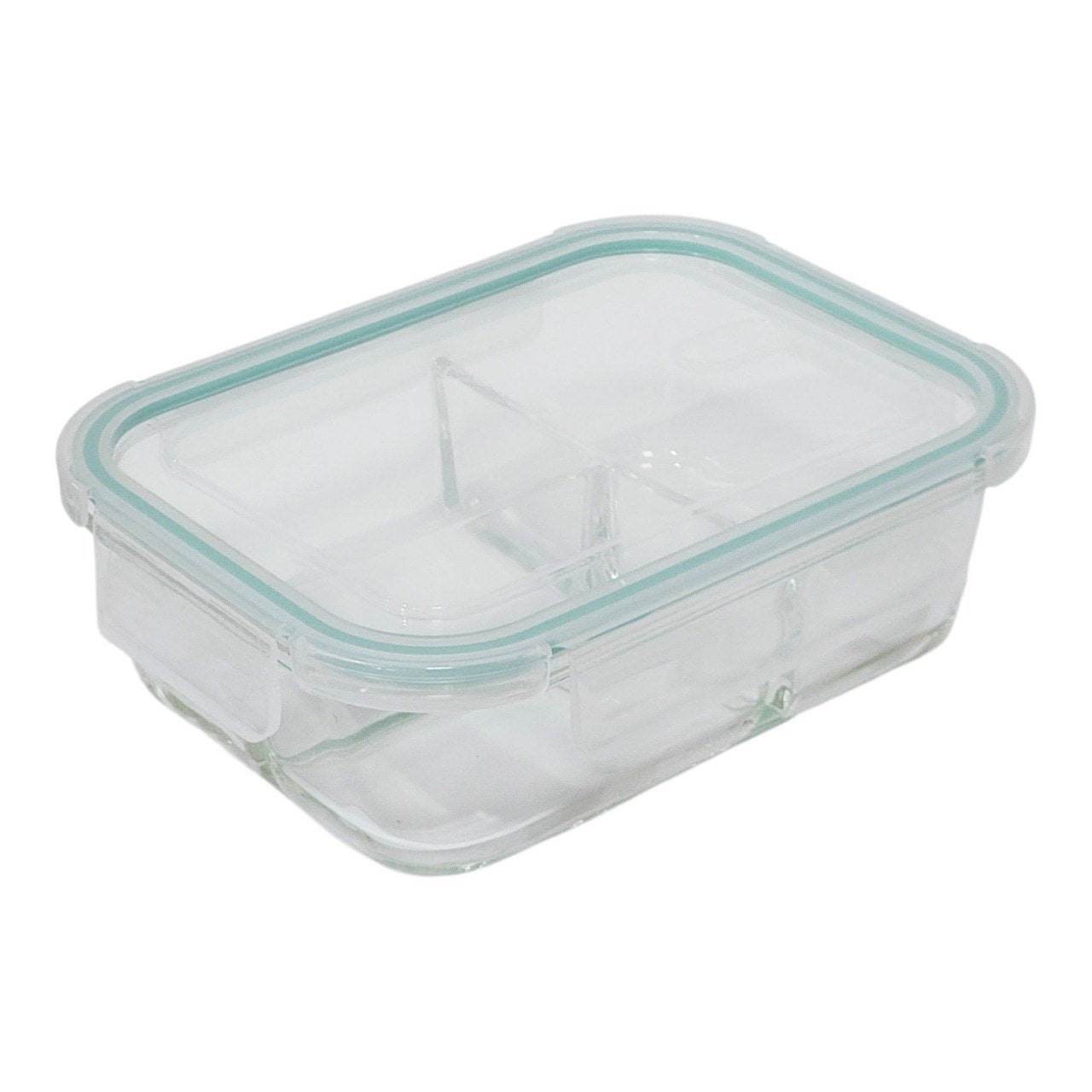 RECIPIENTE PANA HERMETICO DE VIDRIO CON TRIPLE DIVISION BENELI HOME 21X16X7CM