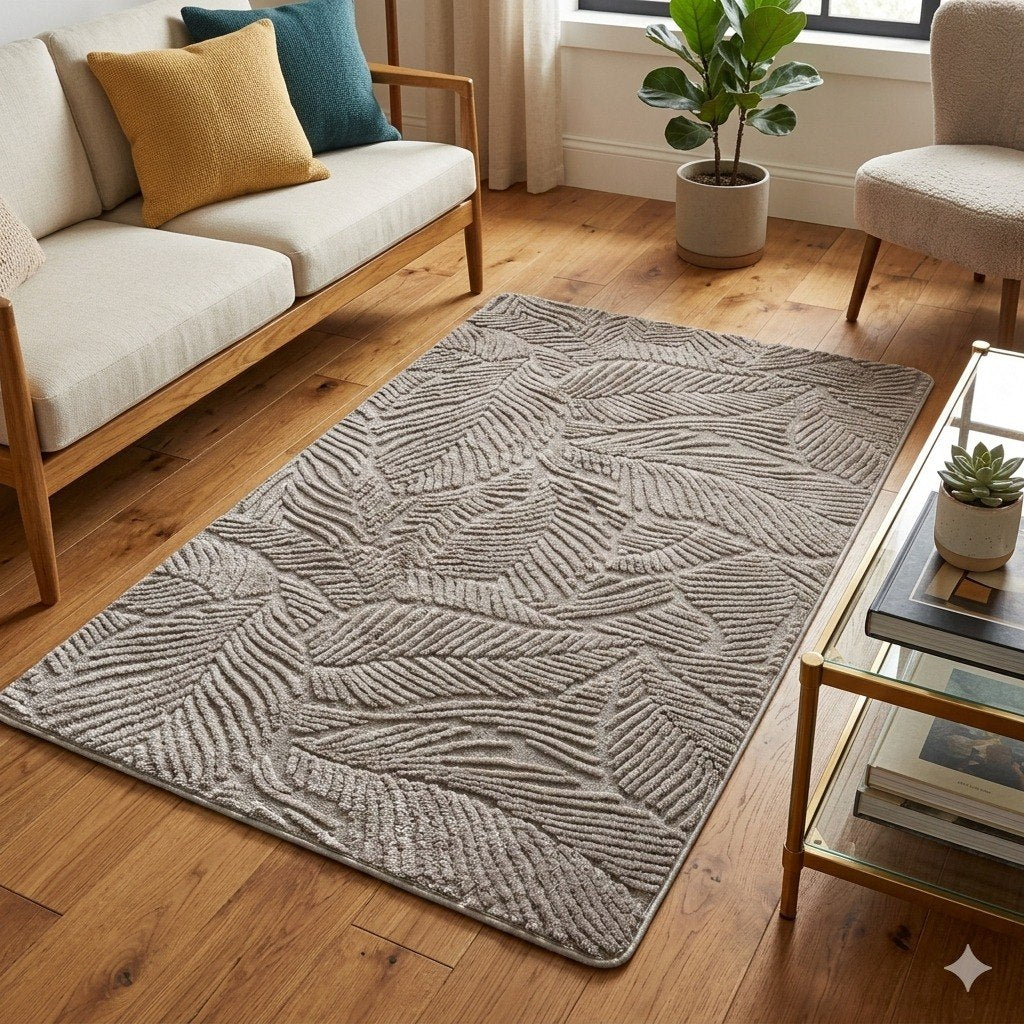 ALFOMBRA PARA SALA TROPICAL DE FIBRA SINTETICA BENELI HOME 80X120CM