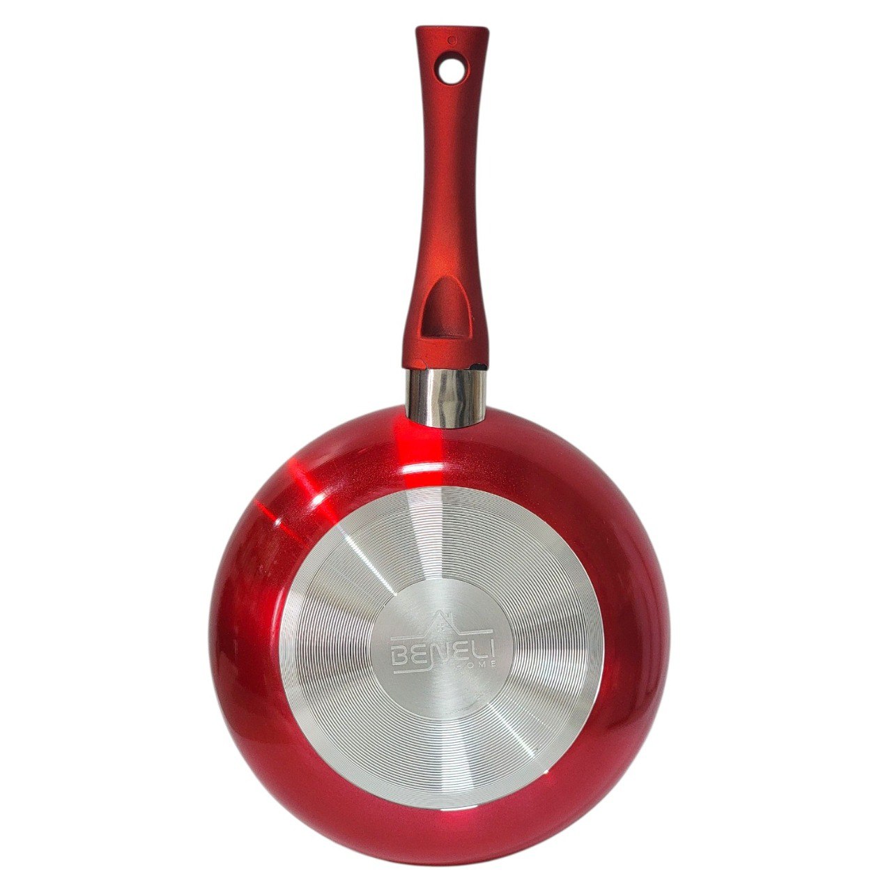SARTEN DE ALUMINIO ANTIADHERENTE COLOR ROJO BENELI HOME 20CM