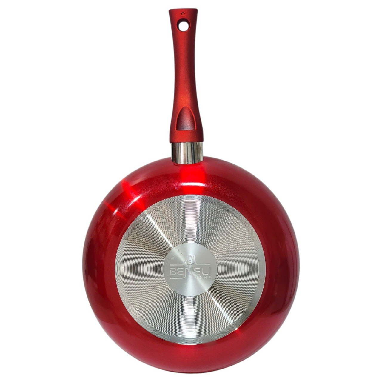 SARTEN DE ALUMINIO ANTIADHERENTE COLOR ROJO BENELI HOME 22CM