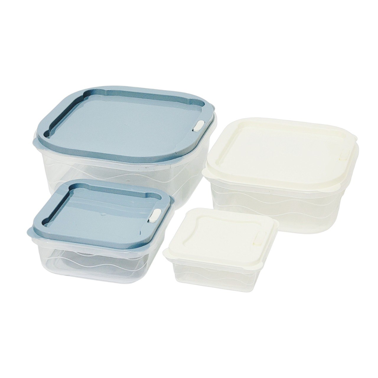 SET DE RECIPIENTES PANAS PARA ALIMENTOS HERMETICOS APILABLES 4PCS BENELI HOME