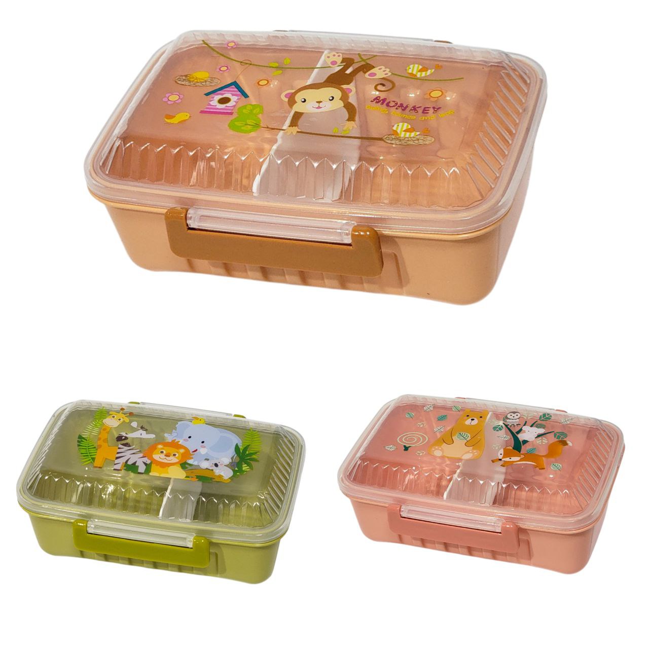 RECIPIENTE PANA PARA ALIMENTOS CON DIVISION INCLUYE CUCHARA BENELI HOME 13X17X6.5CM