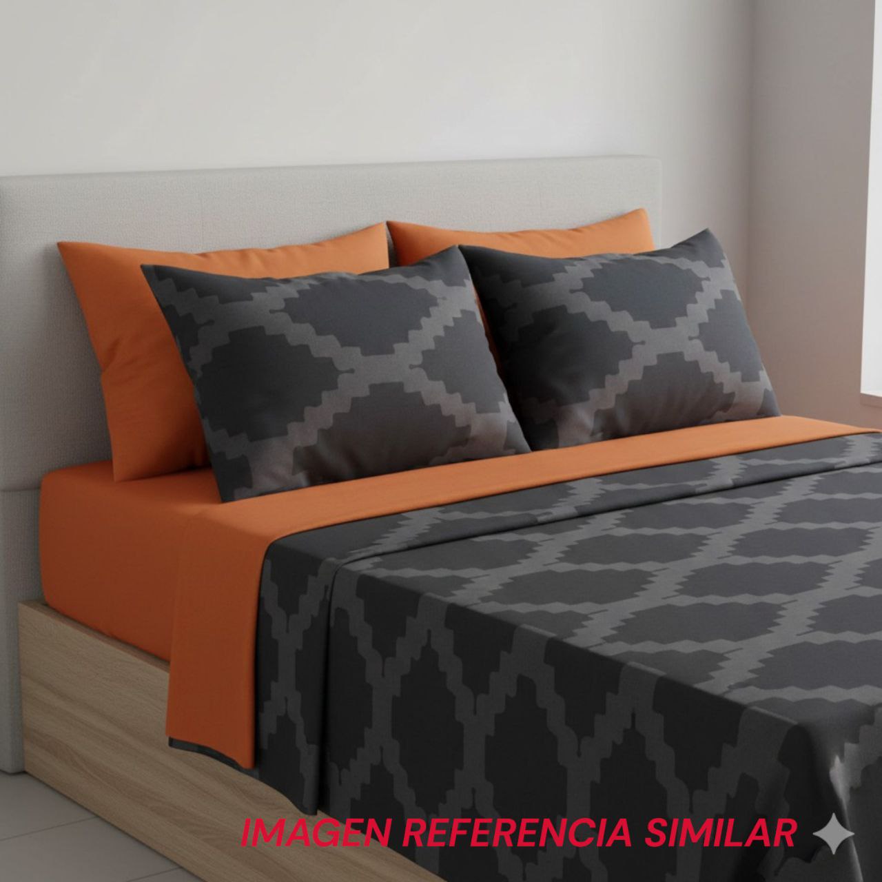 JUEGO DE SABANAS DE LUJO TAMAÑO QUEEN DE 6PCS BENELI HOME