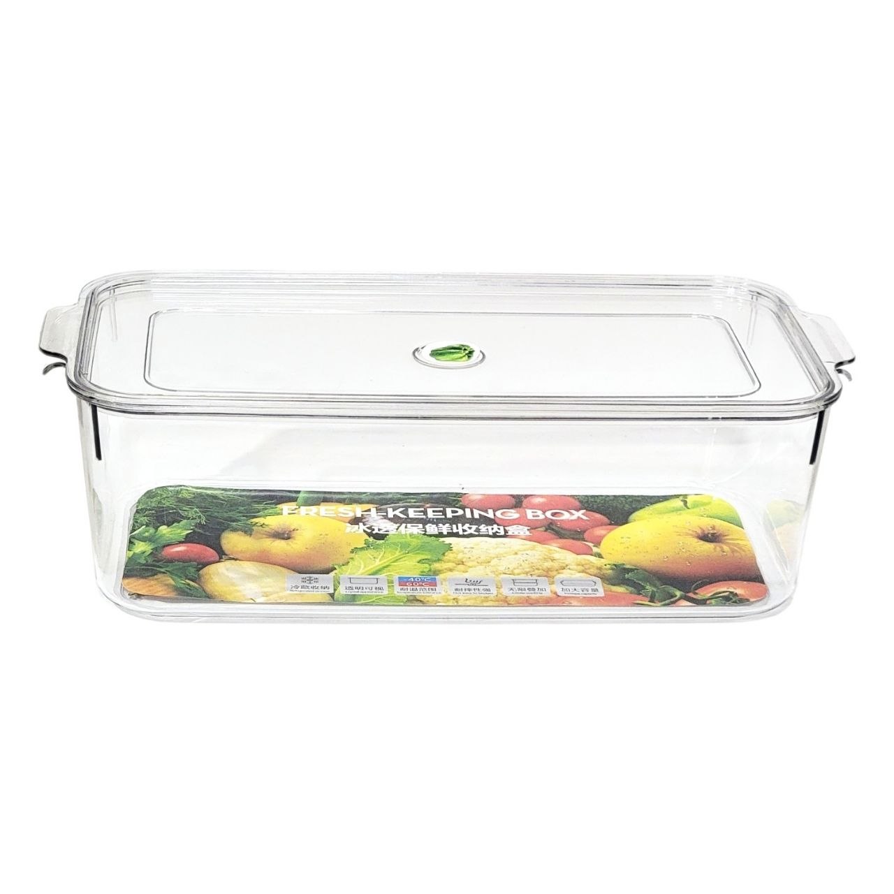 RECIPIENTE PANA PARA ALIMENTOS HERMÉTICO DE ACRILICO 31X17X10CM