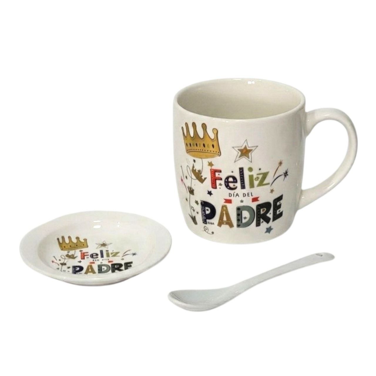 SET DE TAZA DE REGALO PARA PAPÁ DE CERAMICA 3PCS BENELI HOME