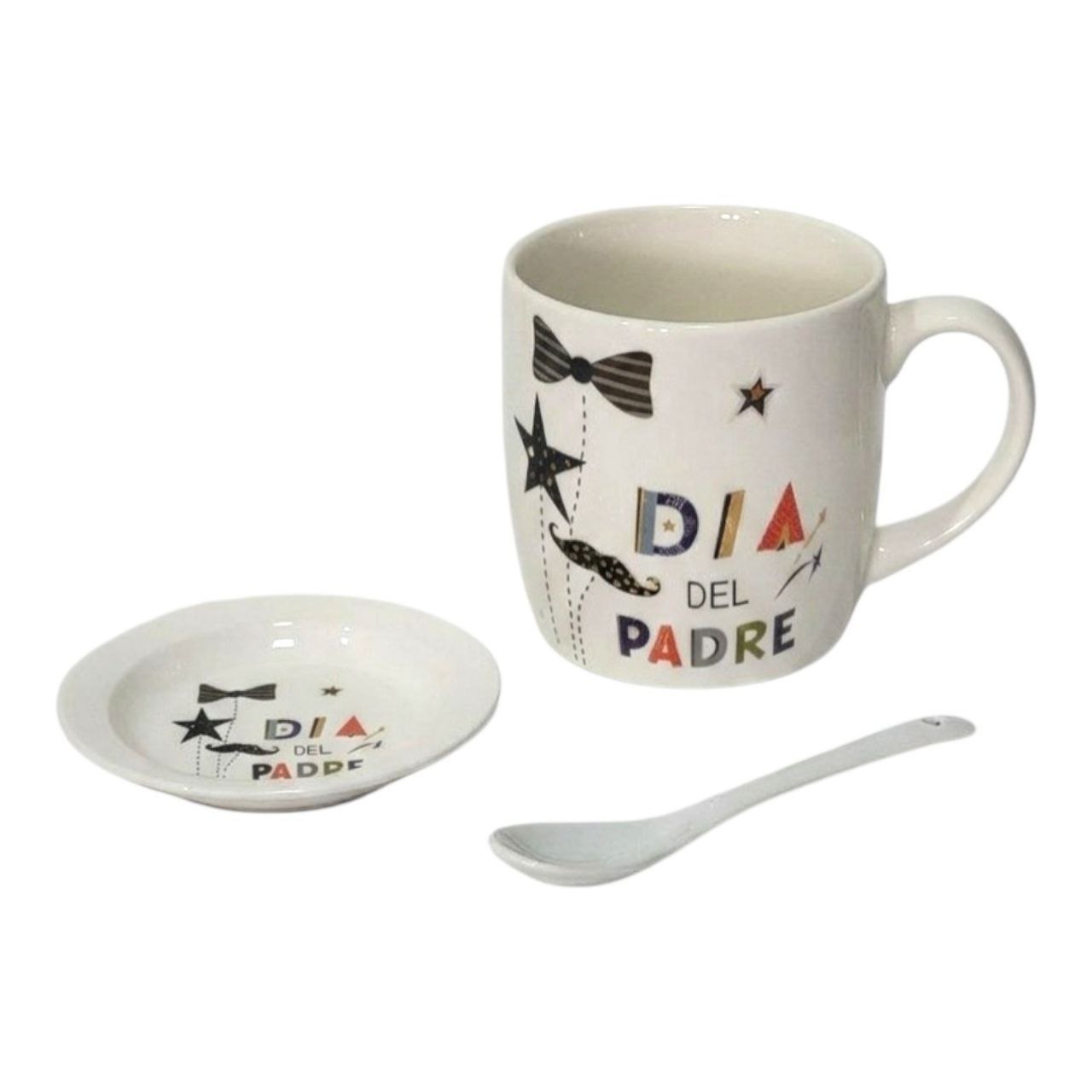 SET DE TAZA DE REGALO PARA PAPÁ DE CERAMICA 3PCS BENELI HOME
