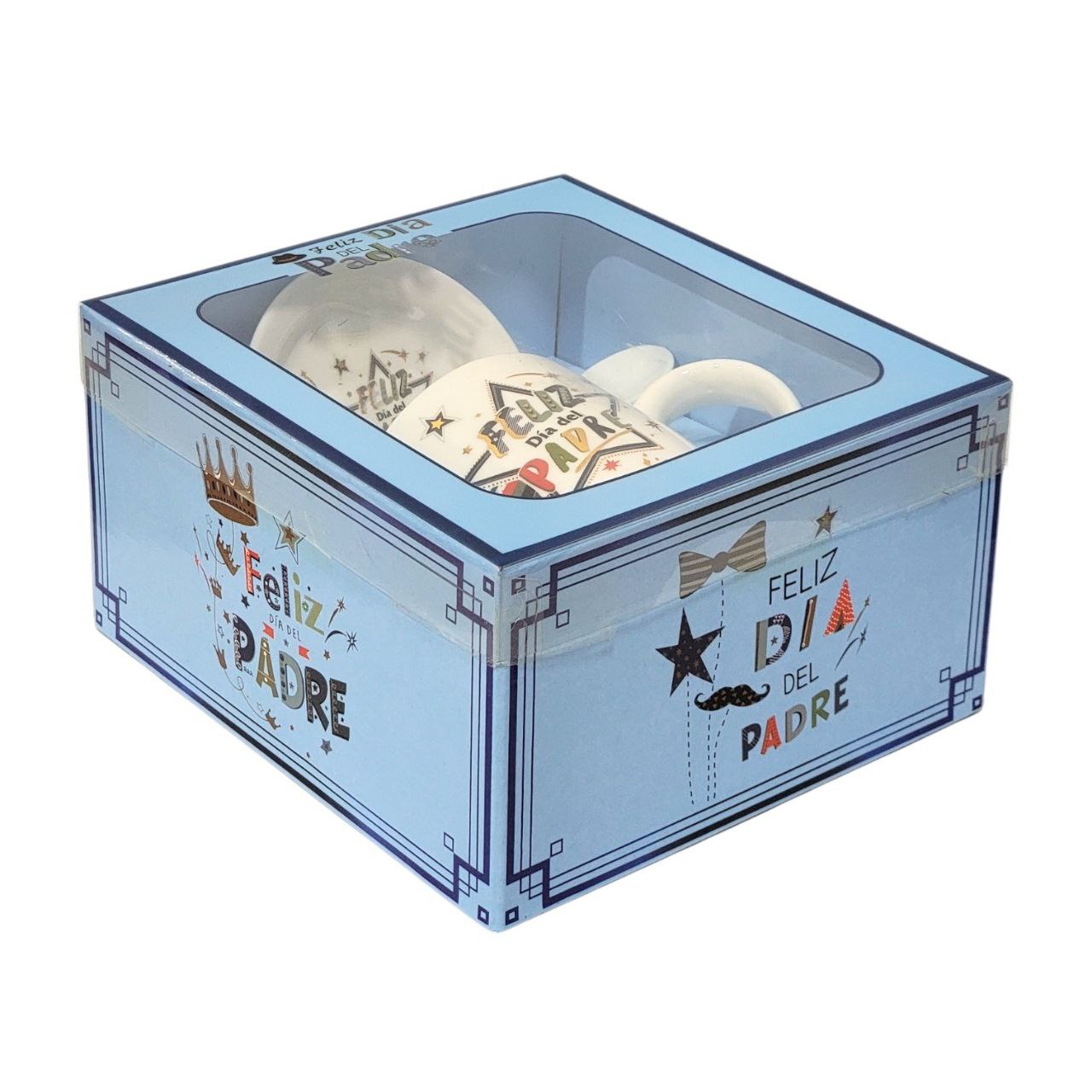SET DE TAZA DE REGALO PARA PAPÁ DE CERAMICA 3PCS BENELI HOME