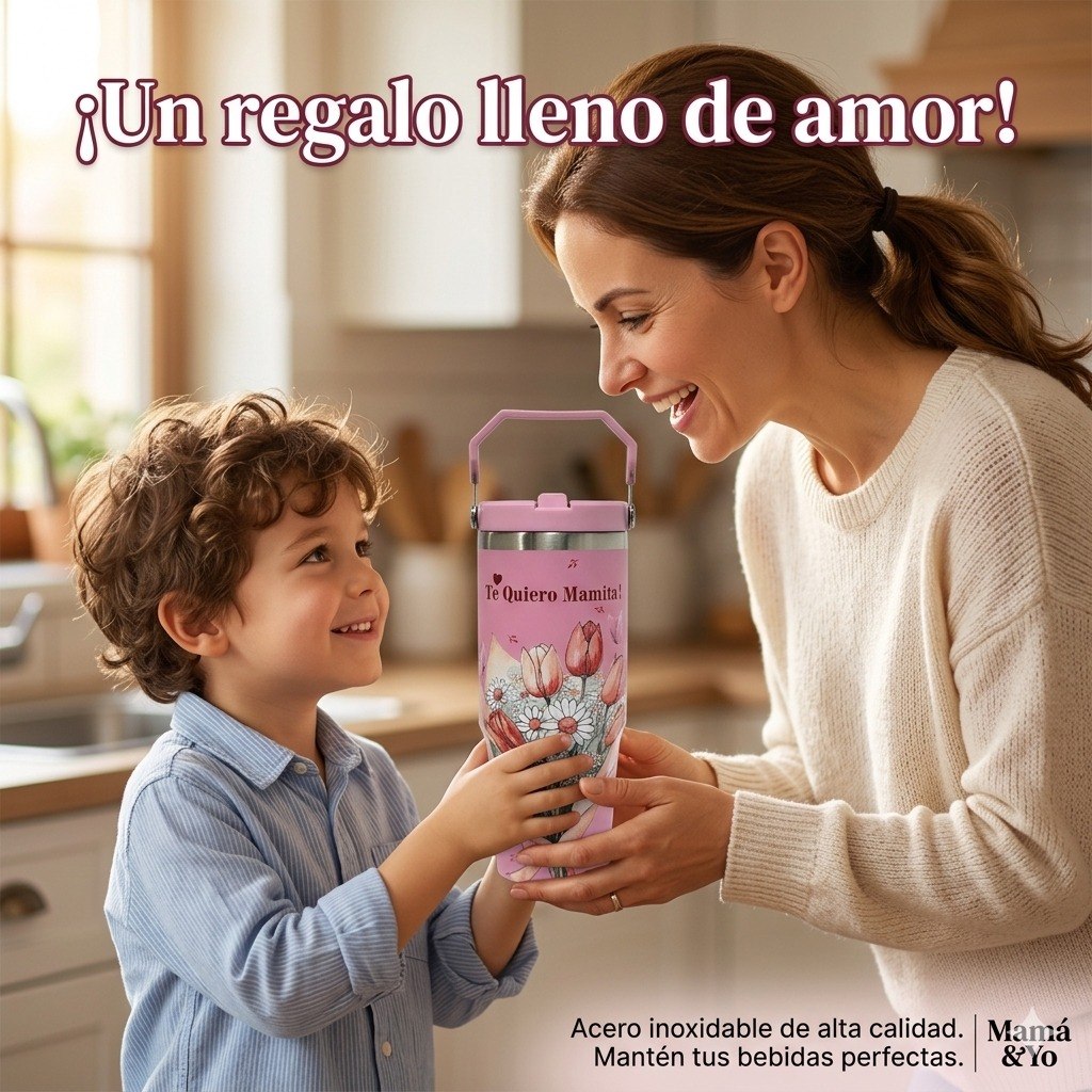TERMO PORTATIL DE ALTA RESISTENCIA DE DIA DE LA MADRE BENELI HOME