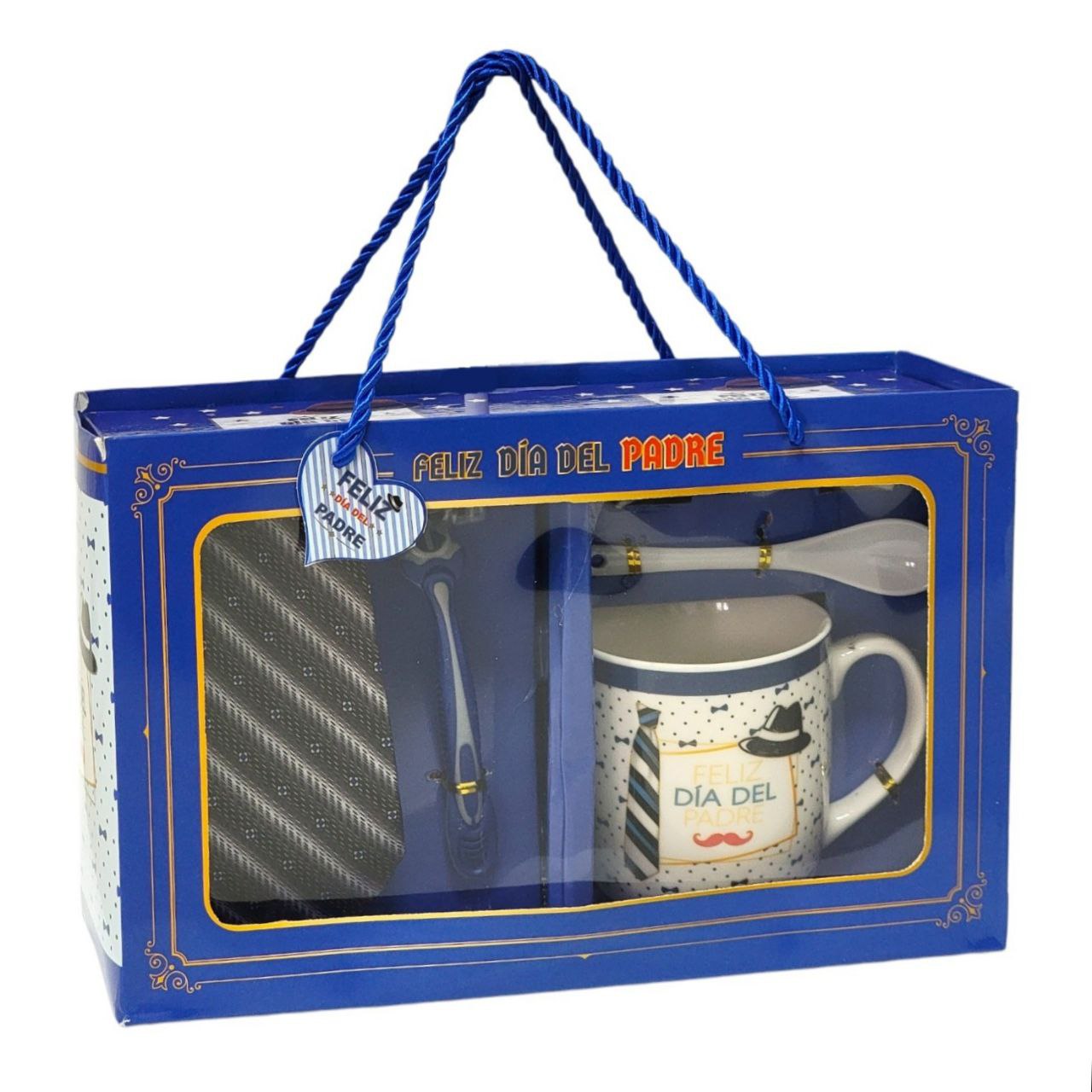 SET DE TAZA DE REGALO Y CORBATA PARA PAPÁ 5PCS BENELI HOME