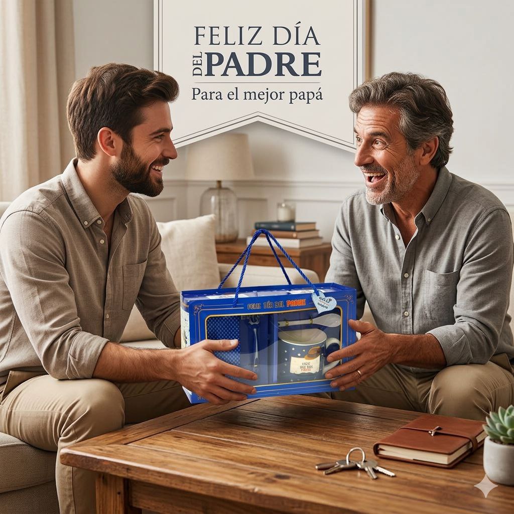 SET DE TAZA DE REGALO Y CORBATA PARA PAPÁ 5PCS BENELI HOME