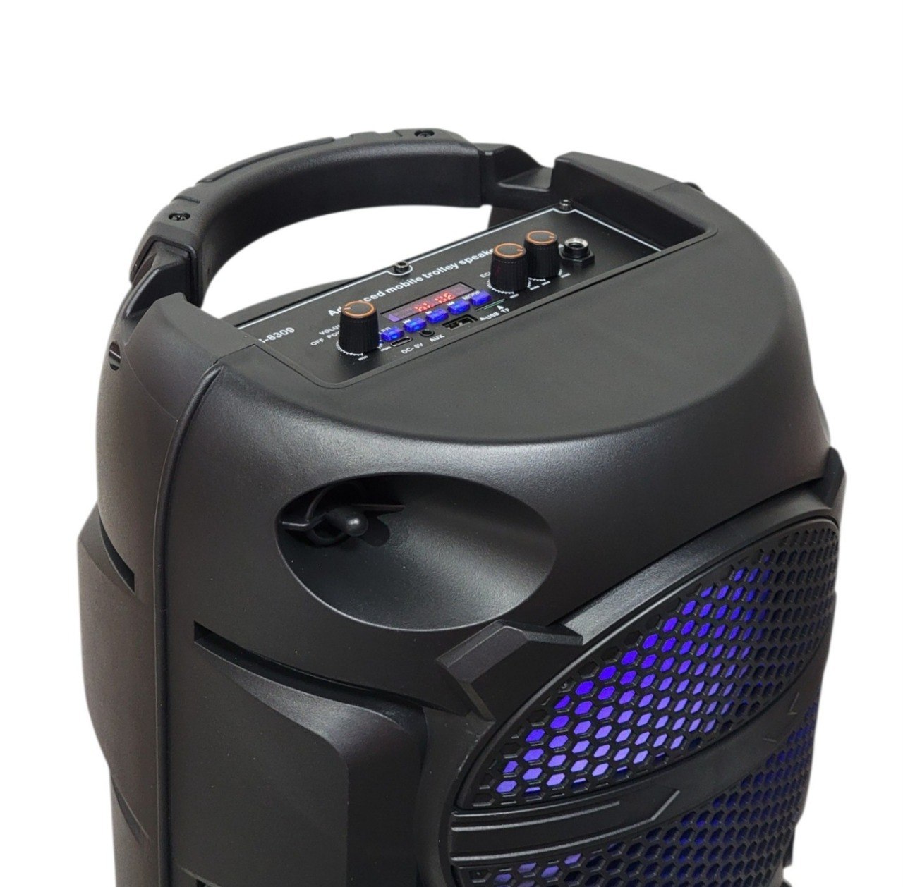 PARLANTE ALTAVOZ DE TORRE INALAMBRICO PORTATIL CON ILUMINACION RGB COMPLETO MODELO CS-8309 60CM
