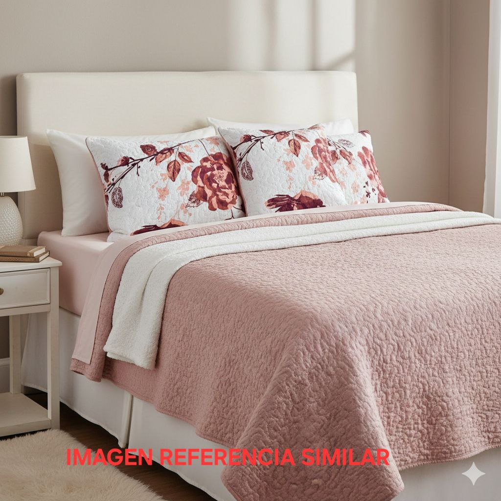 JUEGO DE EDREDON REVERSIBLE KING 5PCS BENELI HOME
