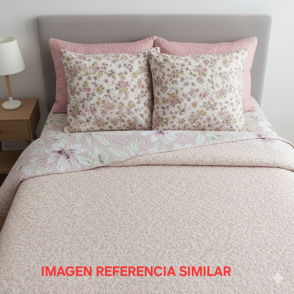 JUEGO DE EDREDON REVERSIBLE KING 5PCS BENELI HOME