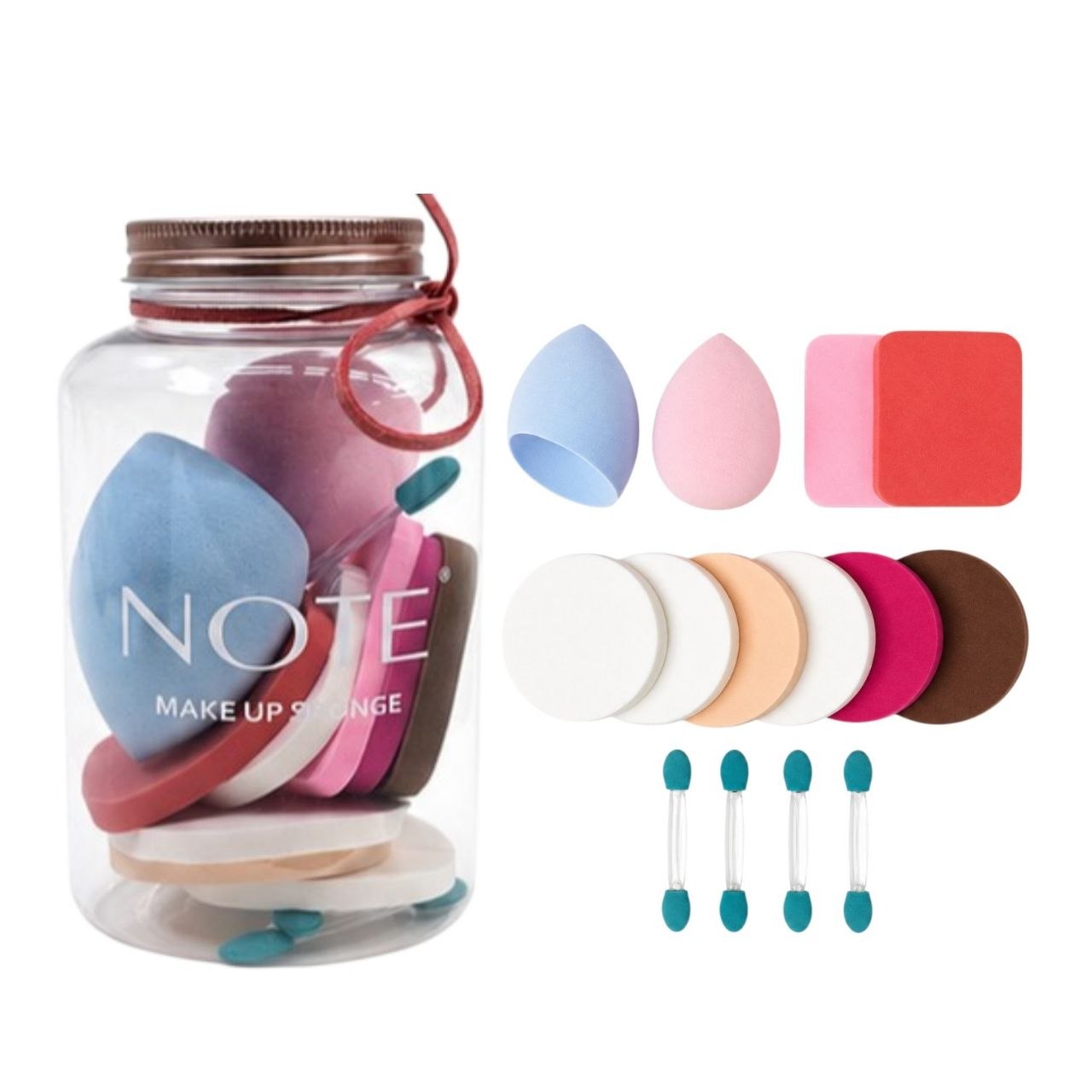 SET DE ESPONJAS PARA MAQUILLAJE 13PCS
