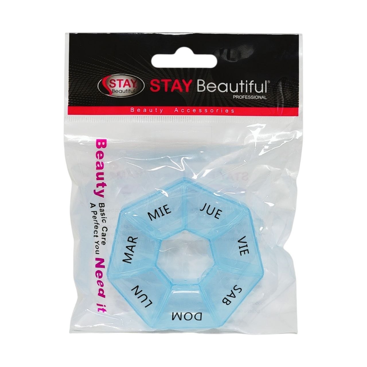 ORGANIZADOR DE PASTILLAS SEMANAL CIRCULAR STAY BEAUTIFUL