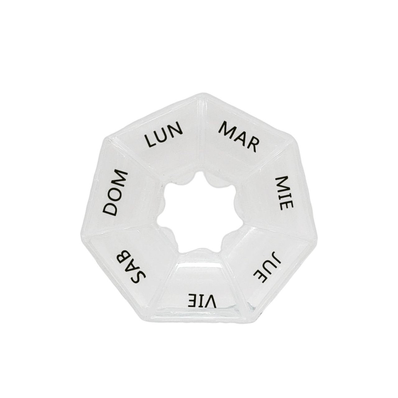 ORGANIZADOR DE PASTILLAS SEMANAL CIRCULAR STAY BEAUTIFUL