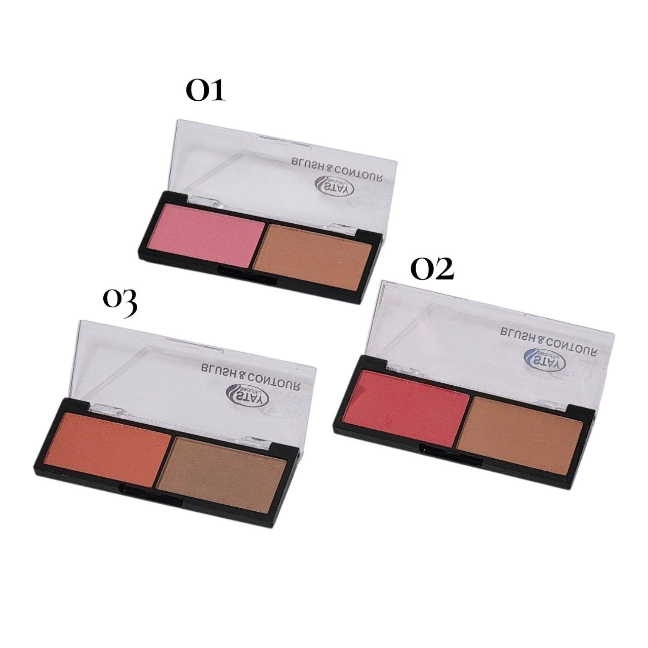 PALETA DE RUBOR Y CONTORNO 2 EN 1 STAY BEAUTIFUL 4.6G