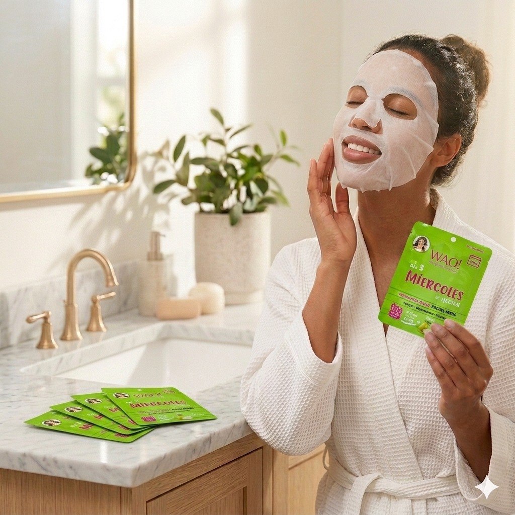 MASCARILLA FACIAL DIA 3 MIERCOLES DE ACCION DE ESENCIA DE PERA WAO! 25G