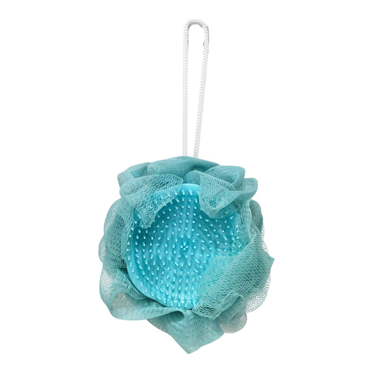 ESPONJA DE MALLA DE BAÑO PARA EXFOLIACION CORPORAL Y CAPILAR STAY BEAUTIFUL