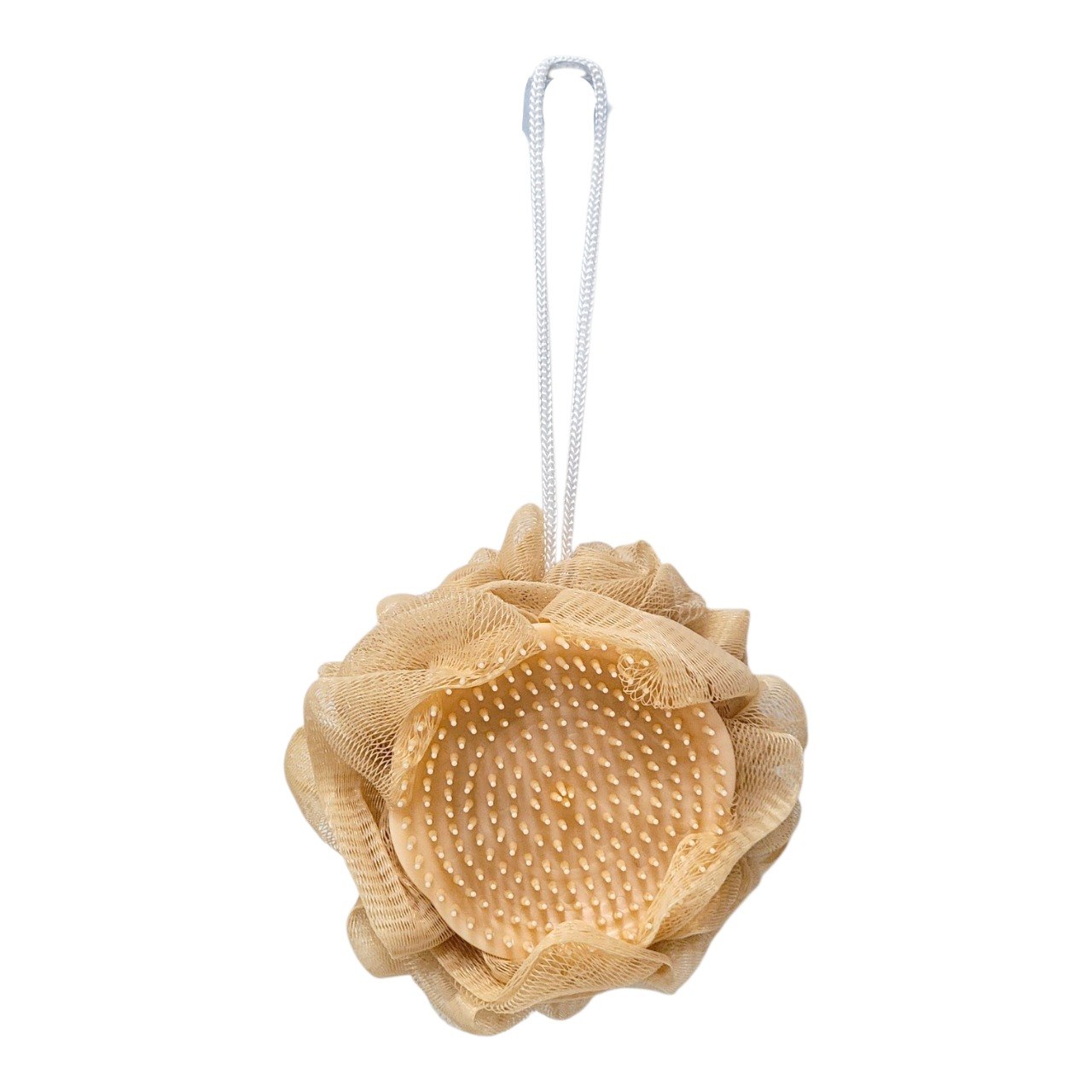 ESPONJA DE MALLA DE BAÑO PARA EXFOLIACION CORPORAL Y CAPILAR STAY BEAUTIFUL