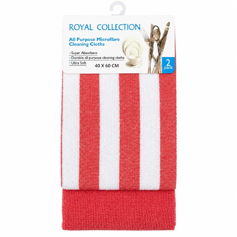 SET DE 2 TAPOS DE MICROFIBRA MULTIUSOS ROYAL COLLECTION 40X60CM