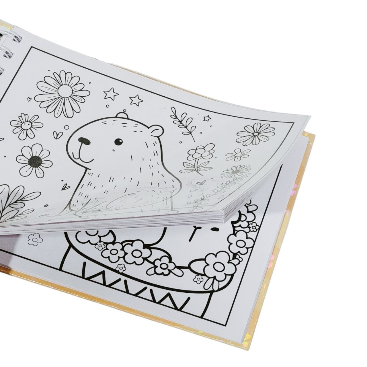 LIBRO PARA COLOREAR DE CAPIBARAS INFANTIL 20.5X15CM
