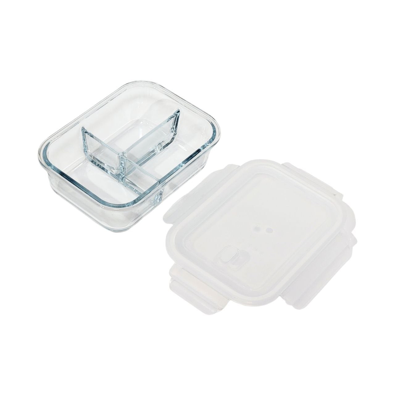 RECIPIENTE PANA PARA ALIMENTOS DE VIDRIO HERMETICA CON VALVULA DE VAPOR LUCKY CHOICE 20X14X7CM