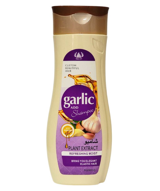 SHAMPOO PARA EL CABELLO DE AJO, HIDRATACION REFRESCANTE, HIDRATA Y NUTRE CADA RINCON INTERNO DE LAS HEBRAS TREE CITY GARLIC ADD 400ML