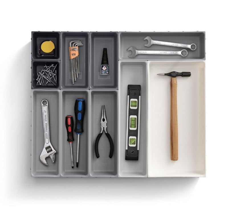 ORGANIZADOR  DE GAVETAS DE COCINA JUEGO DE ORGANIZACION DE CAJON PARA CUBIERTOS, TENEDORES, UTENSILIOS, PAPELERIA, HERRAMEINTAS, ETC, DISEÑO MODULAR PERSONALIZABLE 10UND