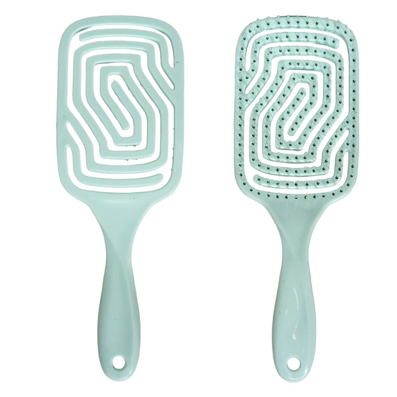 CEPILLO PARA EL CABELLO DESENREDANTE FLEXIBLE CON DISEÑO DE LABERINTO