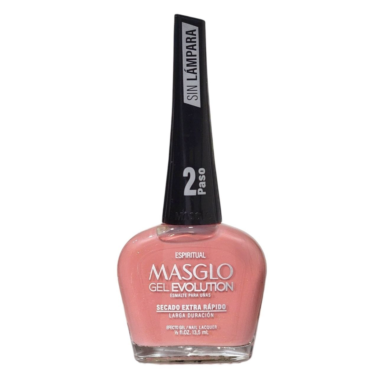 ESMALTE PARA UÑAS DE SECADO RAPIDO COLOR CORAL ESPIRITUAL GEL EVOLUTION MASGLO 13.5ML