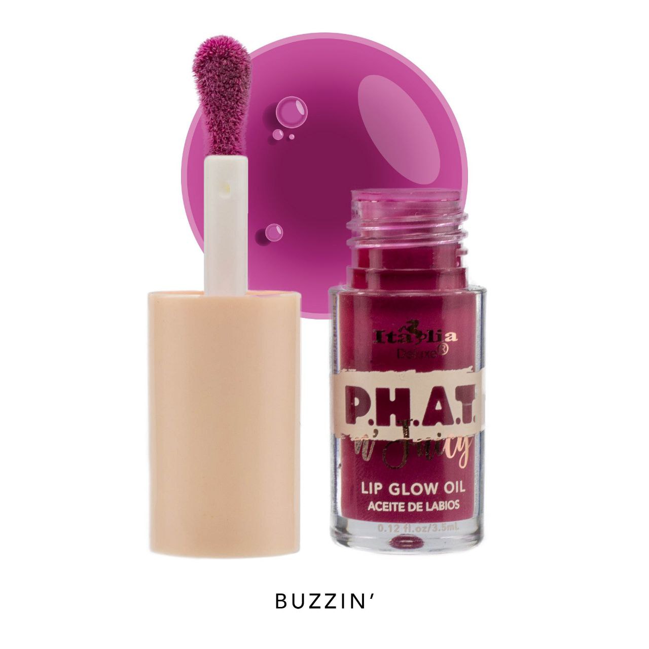 ACEITE DE LABIOS CON SABOR AGRADABLE 6 TONOS ITALIA DELUXE PHAT N JUICY 3.5ML