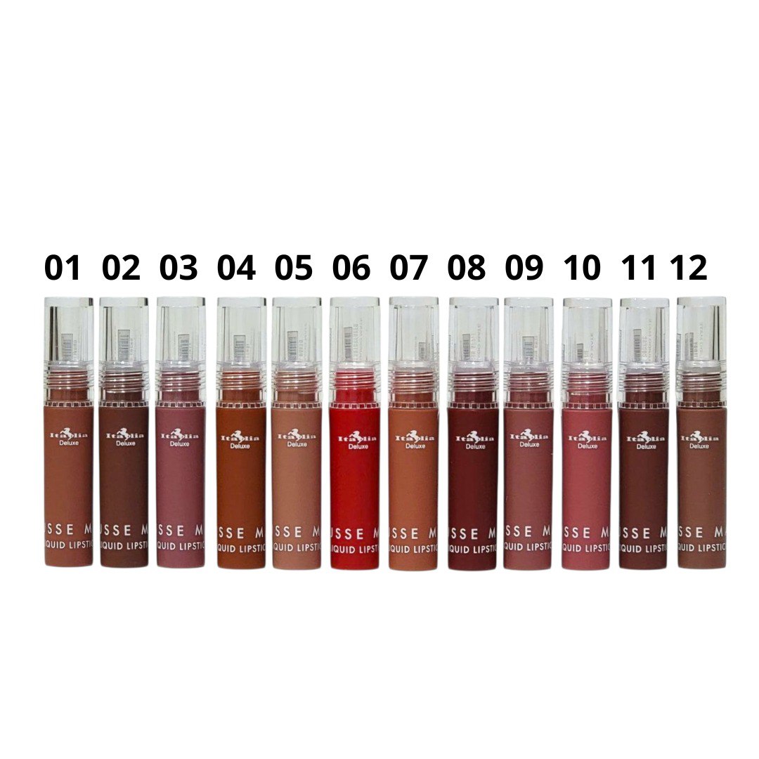 BRILLO LABIAL EN LAPIZ LIQUIDO ACABADO MATE ITALIA DELUXE MOUSSE MATTE 3G