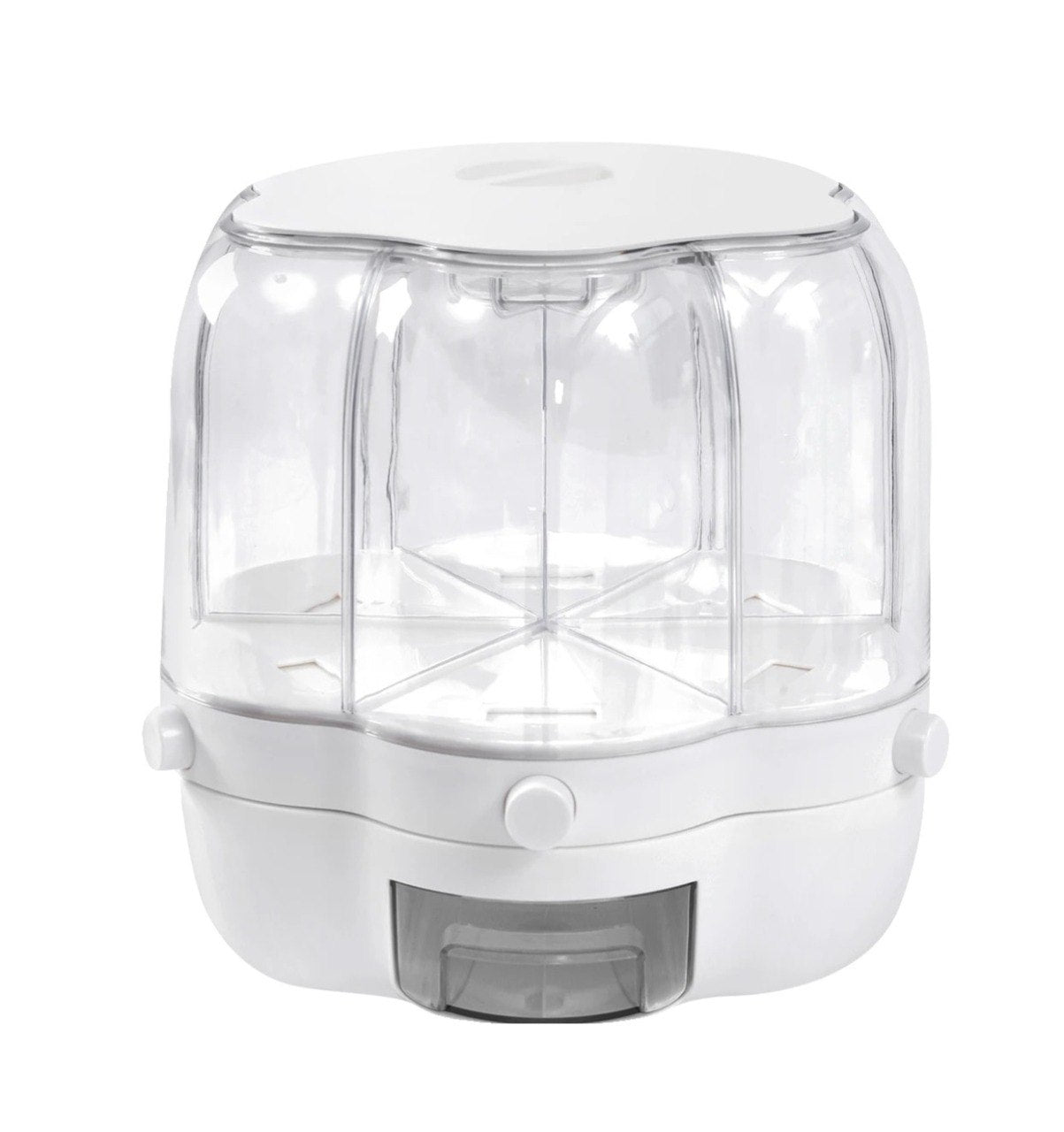 DISPENSADOR ORGANIZADOR DE GRANOS Y CEREALES GIRATORIO 7L 25X28X26CM