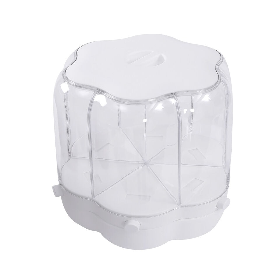 DISPENSADOR ORGANIZADOR DE GRANOS Y CEREALES GIRATORIO 7L 25X28X26CM