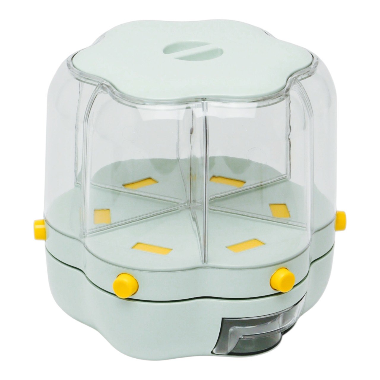 DISPENSADOR ORGANIZADOR DE GRANOS Y CEREALES GIRATORIO 7L 25X28X26CM
