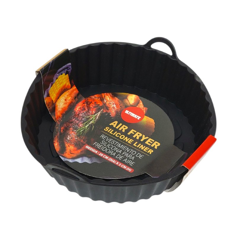 RECIPIENTE MOLDE DE SILICONA PARA FREIDORA DE AIRE ULTIMATE 20X5CM