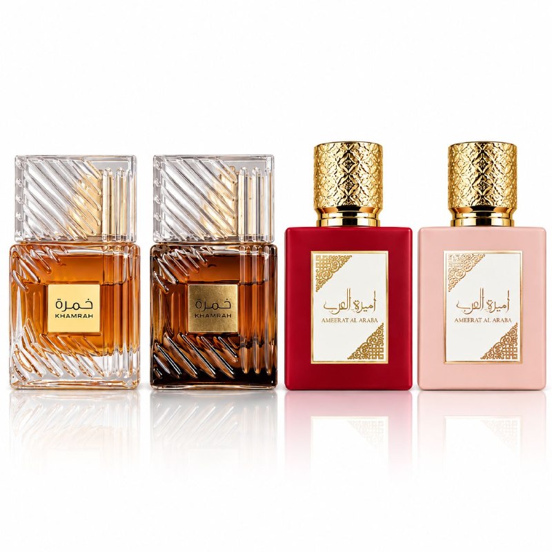 SET MINI KHAMRAH EDP 30MLX4 (U) (AROMA SIMILAR LATTAFA KHAMRAH Y AMEERAT)