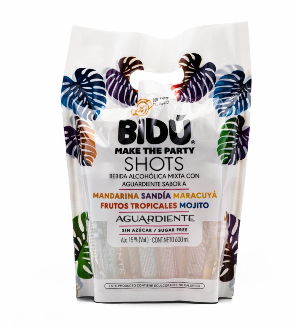 SET DE SHOTS DE AGUARDIENTE SABORIZADOS 20UND BIDU 30ML C/U