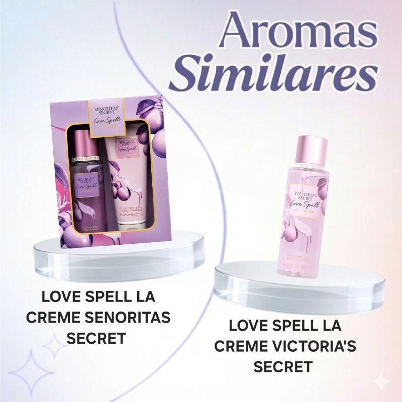 SET SENORITAS SECRET LOVE SPELL LA CREME SPLASH 125ML CREMA CORPORAL 125ML (M) (AROMA SIMILAR LOVE SPELL LA CREME)