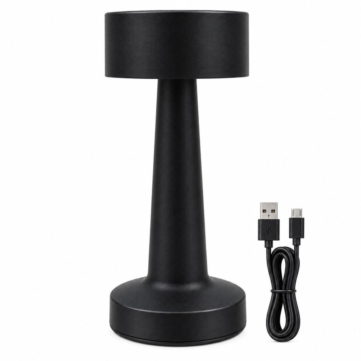 LÁMPARA LED DE MESA CON CONTROL TÁCTIL Y BATERÍA RECARGABLE USB 21CM