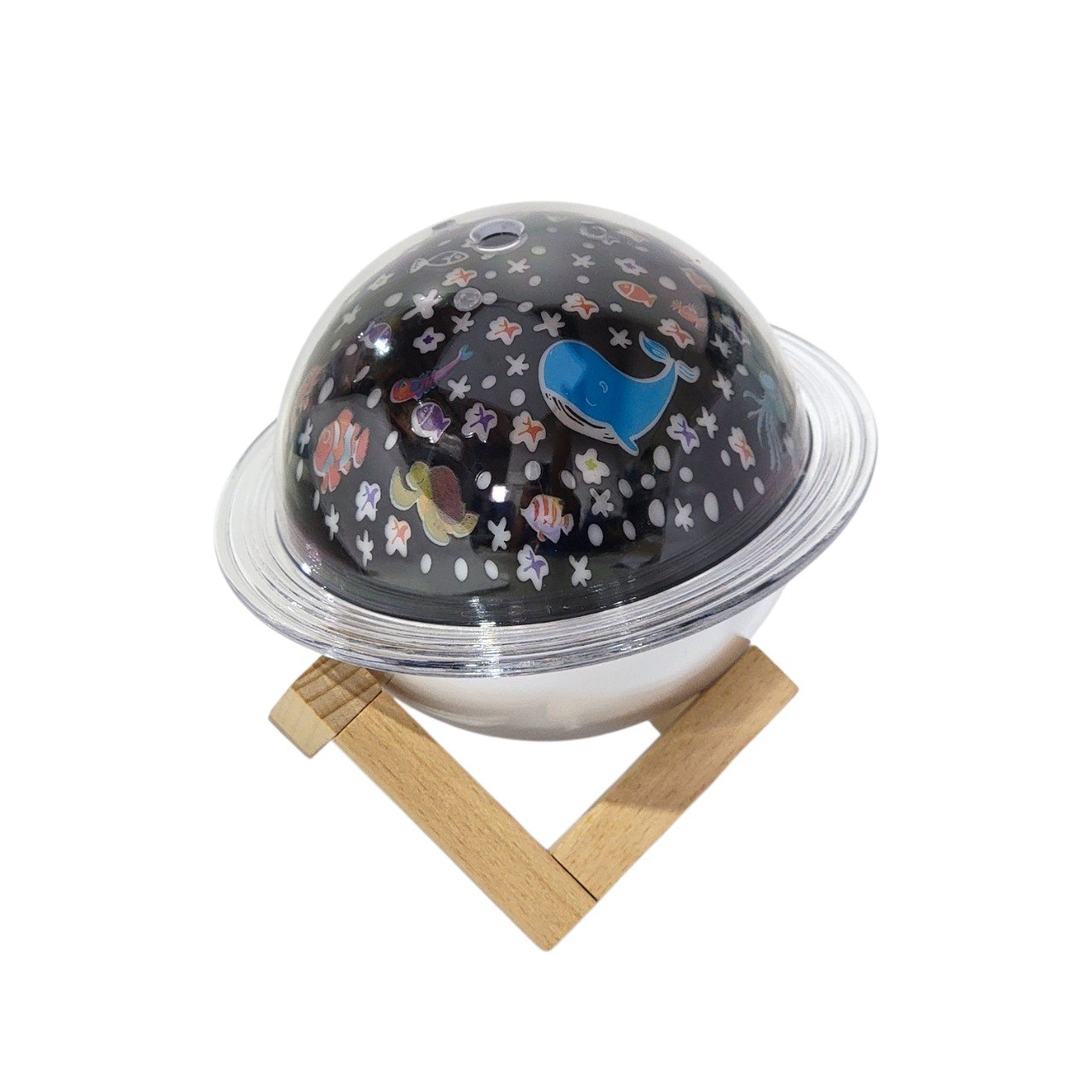 HUMIFICADOR DE AIRE CON PROYECTOR DE LUZ DE ANIMALES ACUATICOS 250ML 14X14X10CM