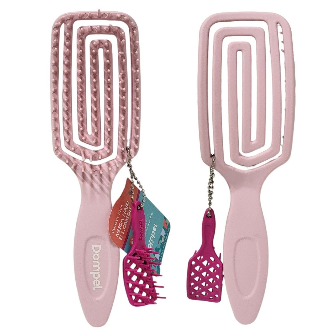 CEPILLO PARA EL CABELLO DESENREDANTE Y DEFINIDOR DE RIZOS FLEXIBLE CON FRAGANCIA Y ACCESORIO DOMPEL