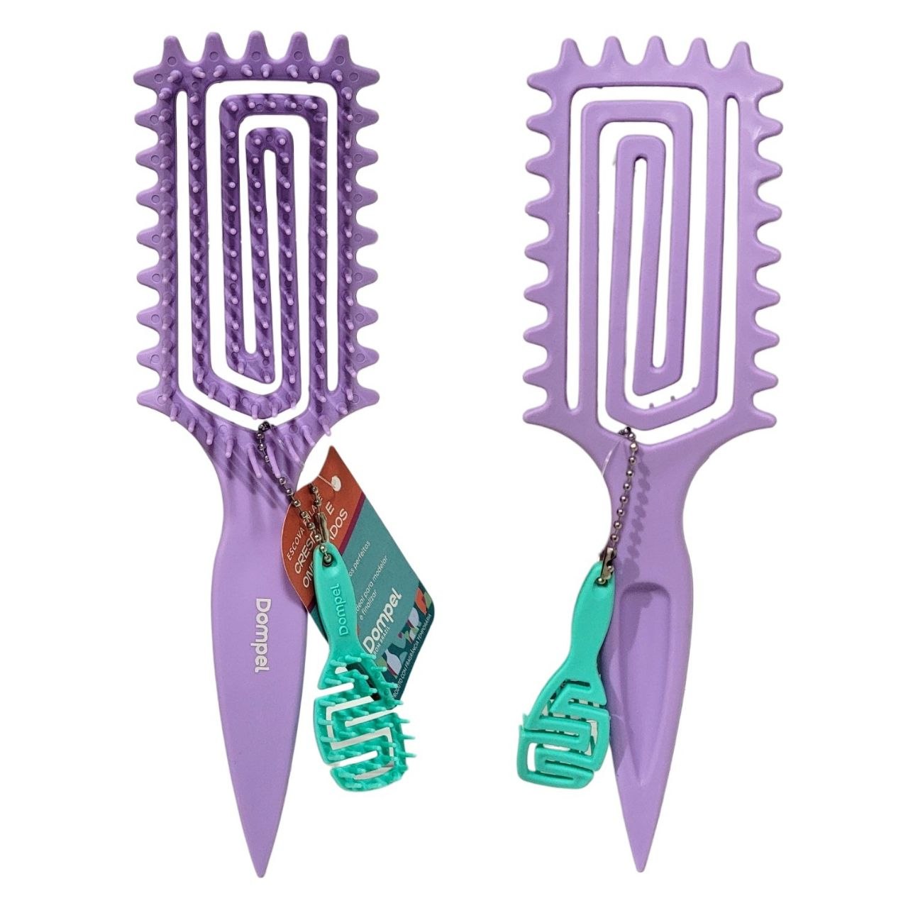 CEPILLO PARA EL CABELLO DESENREDANTE FLEXIBLE CON FRAGANCIA Y ACCESORIO DOMPEL