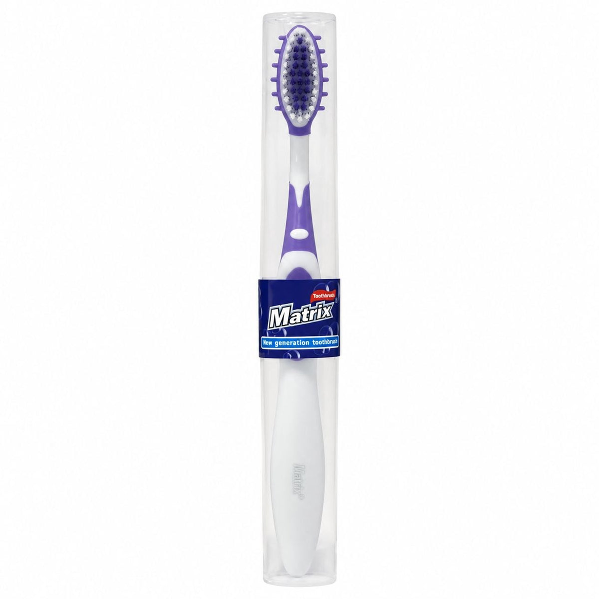 CEPILLO DENTAL CON TAPA PROTECTORA MATRIX 19CM