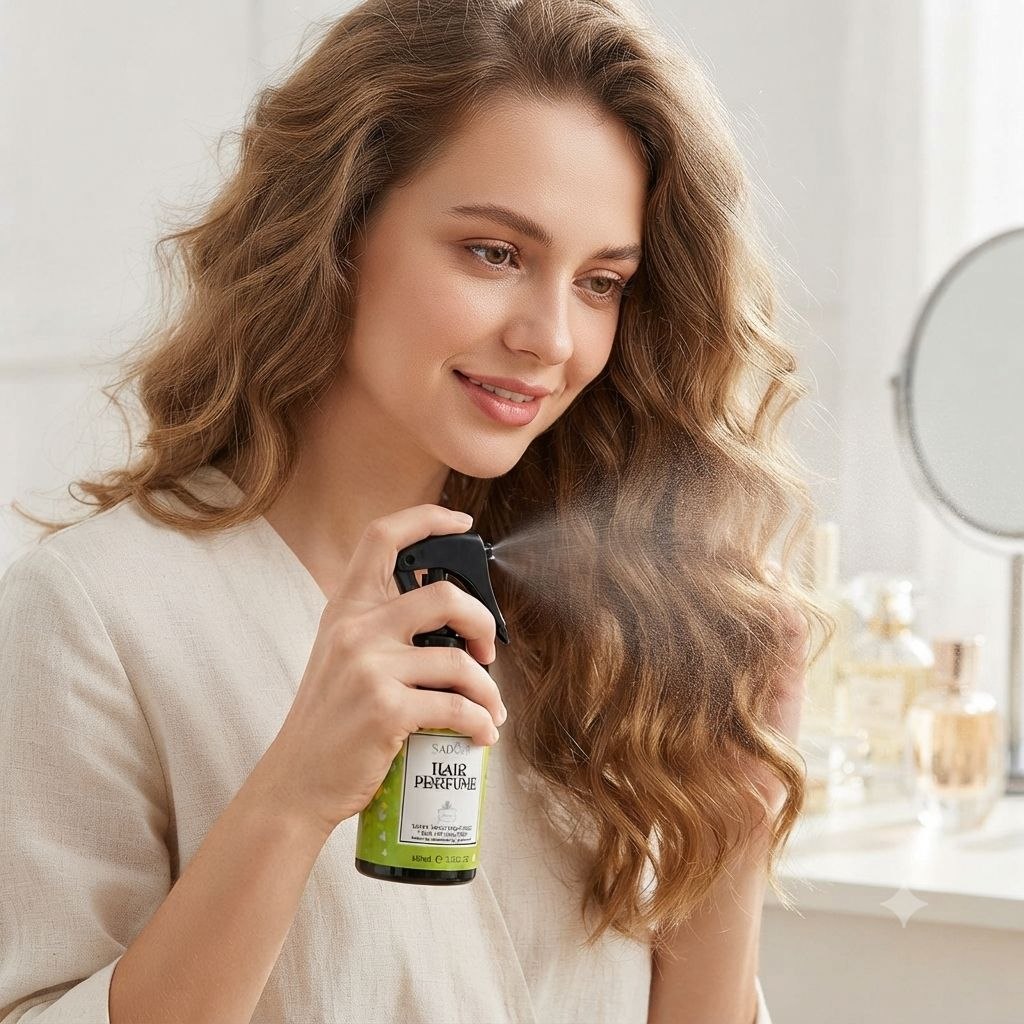 ESPRAY DE PERFUME PARA EL CABELLO AROMA MANANTIAL DE MONTAÑA PLATEADA SADOER 100ML