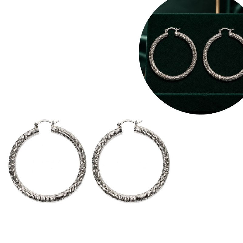 ARGOLLAS DE ENCHAPE PARA DAMA 5CM