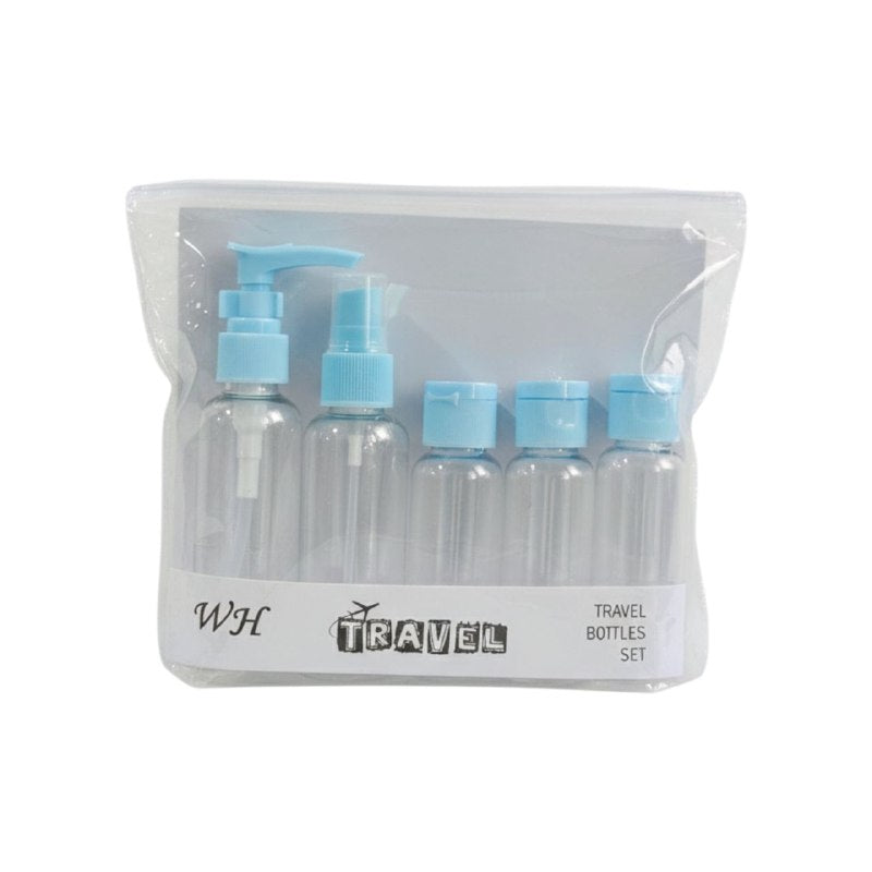 SET DE BOTELLAS DE VIAJE DE PLASTICO 6PCS WH TRAVEL