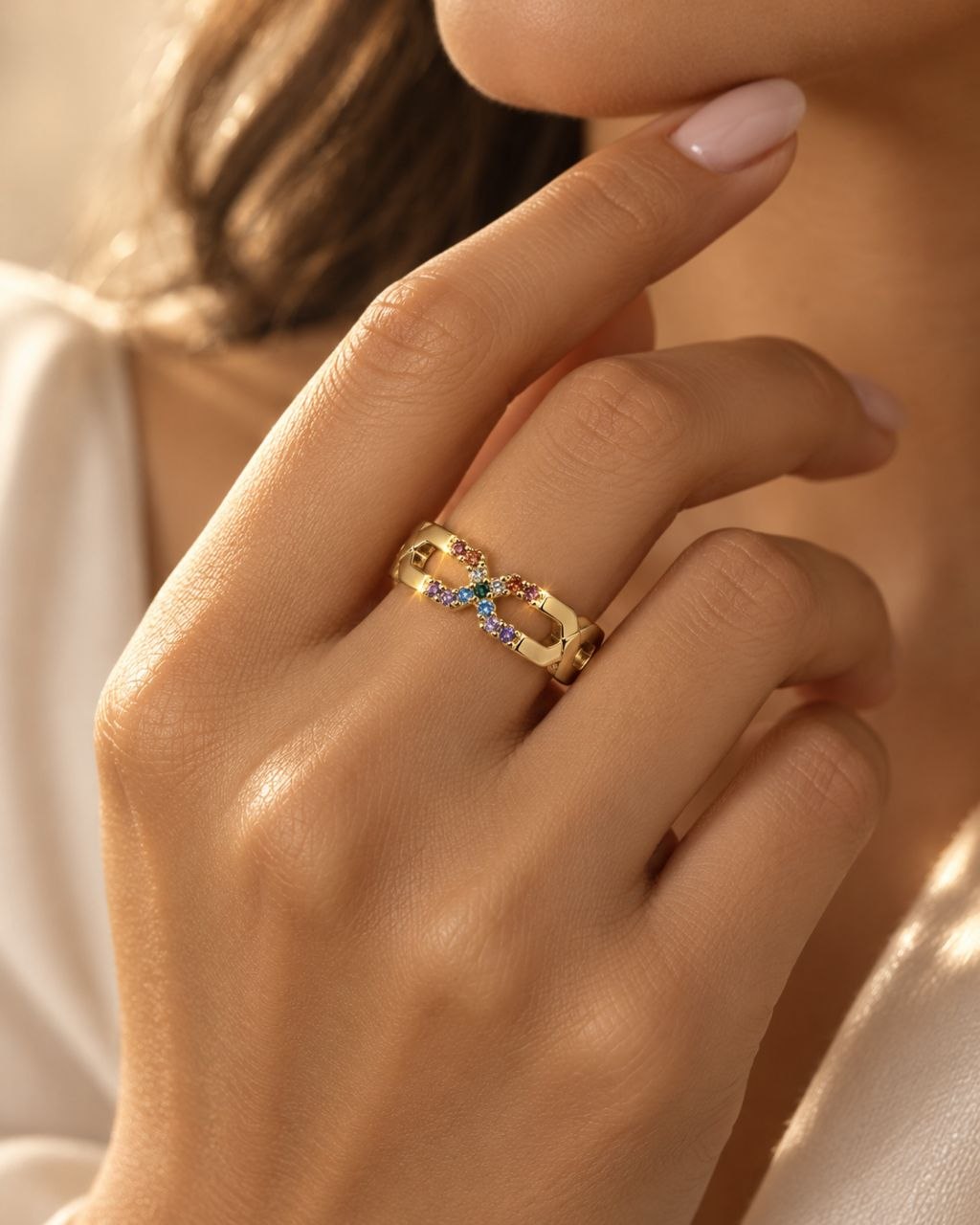 ANILLO DE ENCHAPE PARA DAMA TALLA 13