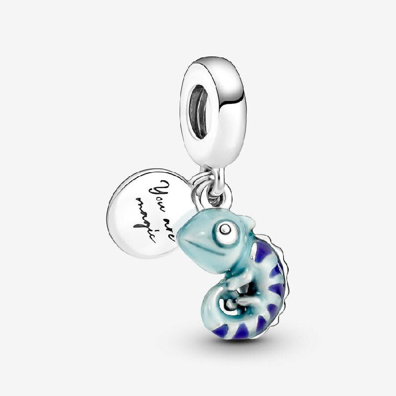 PCHARM4005 FORMA DE CAMALEON PANDORA PLATA 9.25